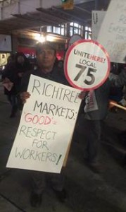 TORONTO - Unjustly fired Richtree restaurant workers protest as lockout deadline approaches. 