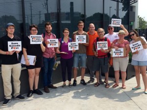 Toronto for door-to-door activists out canvassing in Etobicoke