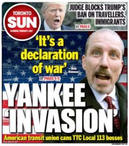 Toronto Sun cover
