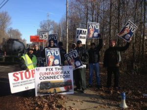 Protest action by ATU Local 1764