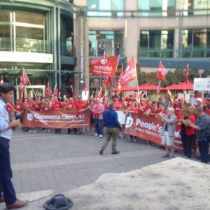 September 23: Unifor members rally in Ottawa in solidarity with Mexican workers and a better NAFTA